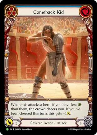 Comeback Kid (Blue) [FAB379] (Promo)  Rainbow Foil