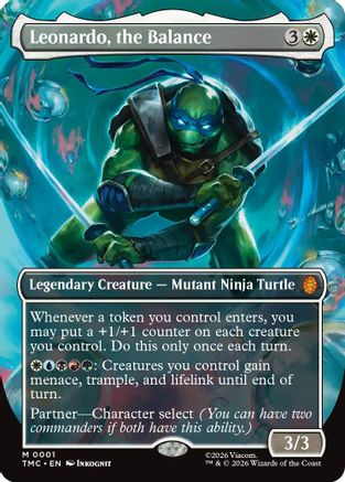 Leonardo, the Balance (Borderless) [Teenage Mutant Ninja Turtles Commander]