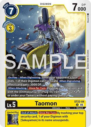 Taomon [ST22-04] [Starter Deck: Amethyst Mandala Advanced Deck Set]