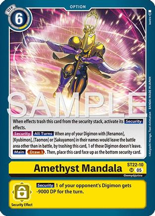 Amethyst Mandala [ST22-10] [Starter Deck: Amethyst Mandala Advanced Deck Set]