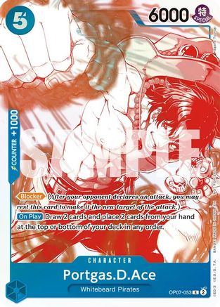 Portgas.D.Ace (OP07-053) (3rd Anniversary Treasure Campaign Pack) [One Piece Promotion Cards]