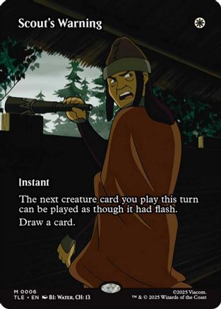 Scout's Warning (Borderless) [Avatar: The Last Airbender: Eternal-Legal]