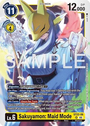 Sakuyamon: Maid Mode [ST22-06] [Starter Deck: Amethyst Mandala Advanced Deck Set]