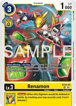 Renamon [ST22-02] [Starter Deck: Amethyst Mandala Advanced Deck Set]