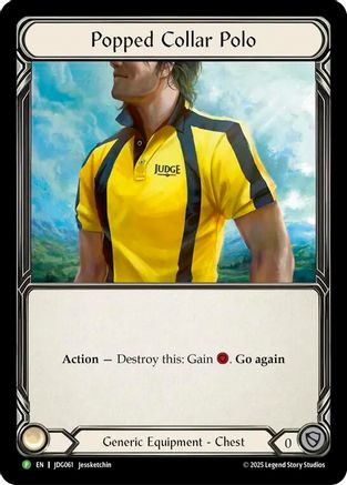 Popped Collar Polo [JDG061] (Promo)  Cold Foil
