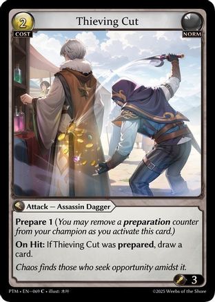 Thieving Cut (Curio Foil) (069) [Phantom Monarchs]
