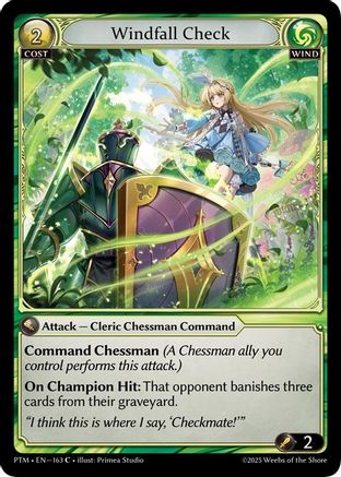 Windfall Check (Curio Foil) (163) [Phantom Monarchs]