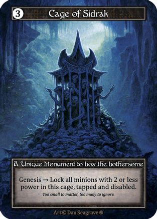 Cage of Sidrak (Foil)  - Gothic Foil