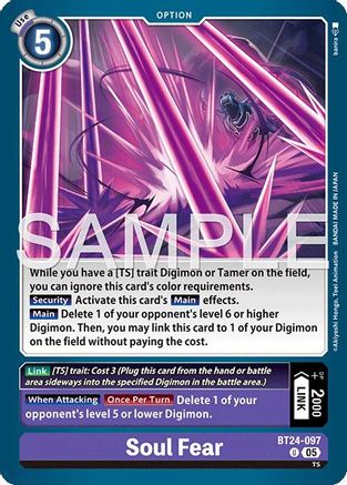 Soul Fear [BT24-097] [Time Stranger]