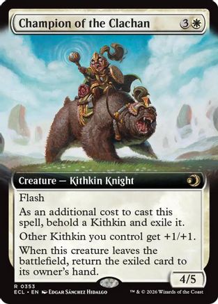 Champion of the Clachan (Extended Art) [Lorwyn Eclipsed]