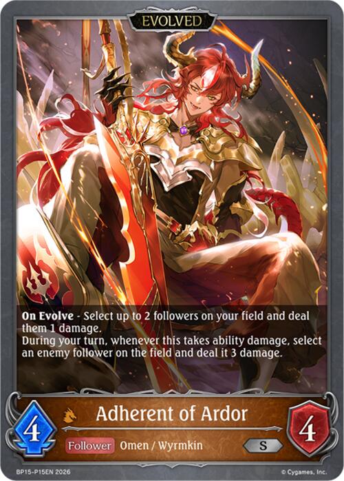Adherent of Ardor (Evolved) - P15 (Foil) (BP15-P15EN) [Trial of the Omens]