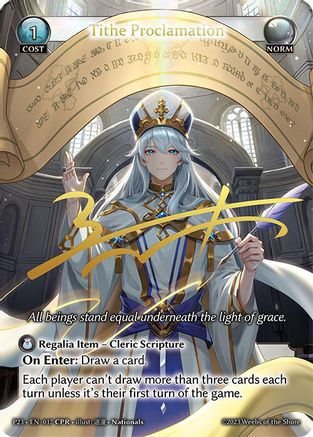 Tithe Proclamation (CPR) (017) [Promotional Cards]