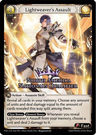 Lightweaver's Assault (North America Nationals Qualifier) (062) [Promotional Cards]