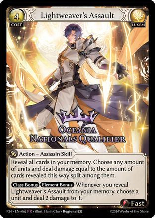 Lightweaver's Assault (Oceania Nationals Qualifier) (062) [Promotional Cards]