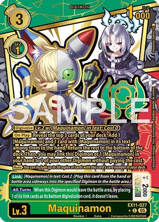 Maquinamon [EX11-027] (Rare Pull) [Dawn of Liberator]
