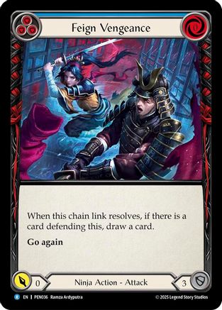 Feign Vengeance (Blue) (Regular) [PEN036] (Compendium of Rathe)