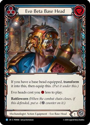 Evo Beta Base Head (Blue) (Regular) [PEN068] (Compendium of Rathe)