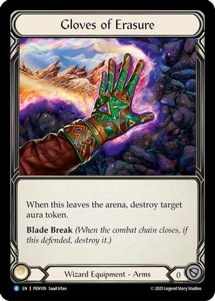 Gloves Of Erasure [PEN109] (Compendium of Rathe)  Cold Foil