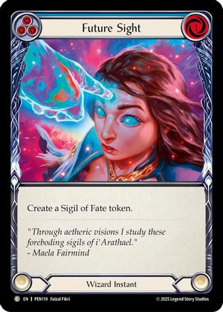 Future Sight (Blue) (Rainbow Foil) [PEN119] (Compendium of Rathe)  Rainbow Foil