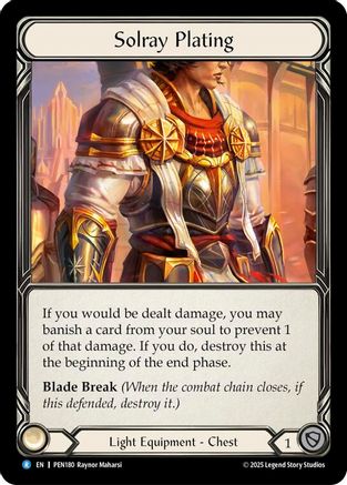 Solray Plating [PEN180] (Compendium of Rathe)  Cold Foil