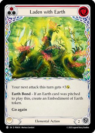 Laden With Earth (Red) (Regular) [PEN210] (Compendium of Rathe)