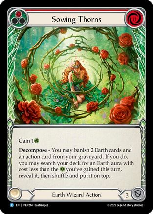 Sowing Thorns (Red) (Regular) [PEN214] (Compendium of Rathe)