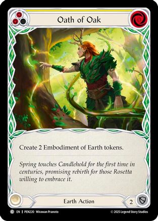 Oath Of Oak (Yellow) (Regular) [PEN220] (Compendium of Rathe)