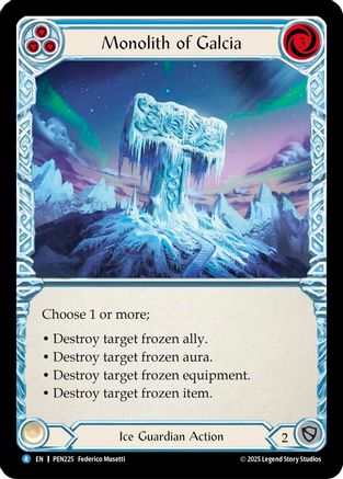 Monolith Of Galcia (Blue) (Regular) [PEN225] (Compendium of Rathe)