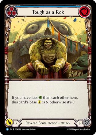 Tough As A Rok (Blue) (Rainbow Foil) [PEN285] (Compendium of Rathe)  Rainbow Foil