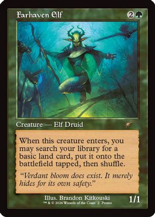 Farhaven Elf (Retro Frame) (WPN-002) - WPN & Gateway Promos Foil