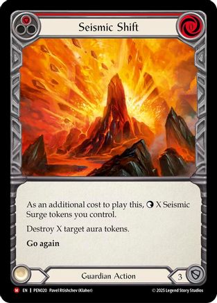 Seismic Shift (Red) [PEN020] (Compendium of Rathe)  Rainbow Foil