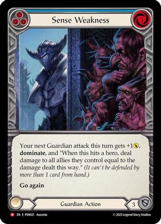 Sense Weakness (Blue) [PEN021] (Compendium of Rathe)