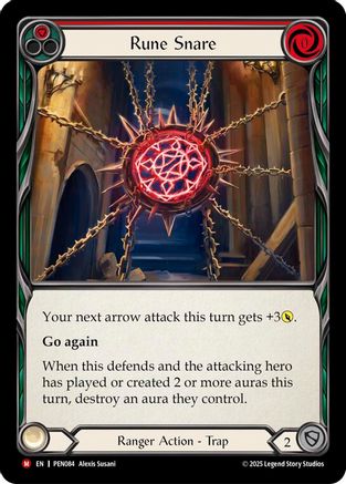 Rune Snare (Red) [PEN084] (Compendium of Rathe)  Rainbow Foil