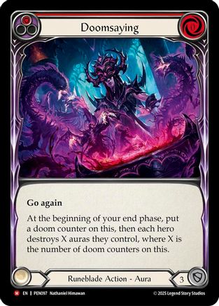 Doomsaying (Red) [PEN097] (Compendium of Rathe)  Rainbow Foil