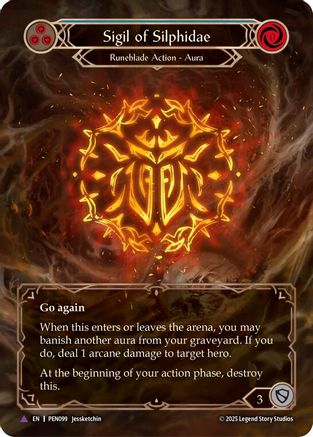 Sigil Of Silphidae (Blue) (Marvel) [PEN099] (Compendium of Rathe)  Cold Foil