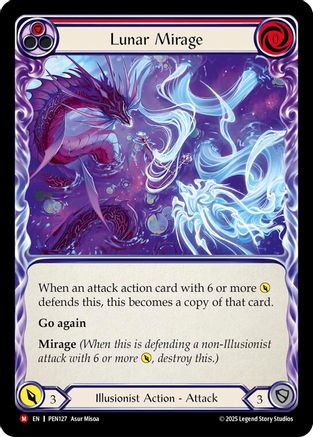 Lunar Mirage (Red) [PEN127] (Compendium of Rathe)  Rainbow Foil