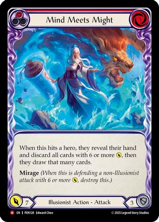 Mind Meets Might (Red) [PEN128] (Compendium of Rathe)  Rainbow Foil