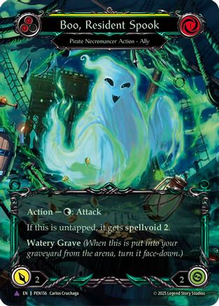Boo Resident Spook (Yellow) (Marvel) [PEN156] (Compendium of Rathe)  Cold Foil