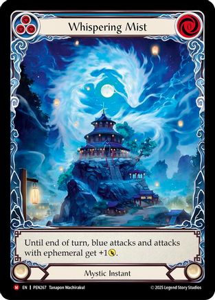 Whispering Mist (Blue) (Extended Art) [PEN267] (Compendium of Rathe)  Rainbow Foil