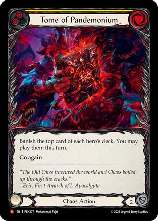 Tome Of Pandemonium (Yellow) [PEN277] (Compendium of Rathe)  Rainbow Foil