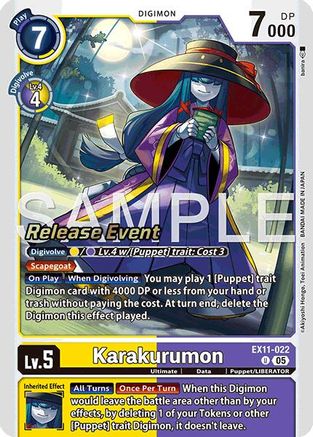 Karakurumon (EX11-022) - Dawn of Liberator Release Event Cards