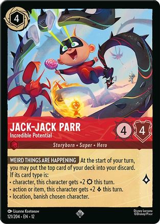 Jack-Jack Parr - Incredible Potential (121/204) - Wilds Unknown Holofoil
