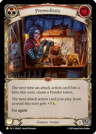 Premeditate (Red) (Gold) [ANQ022] (Compendium of Rathe - Antiquity Pack)