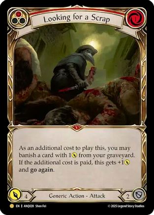 Looking For A Scrap (Red) (Gold) [ANQ028] (Compendium of Rathe - Antiquity Pack)