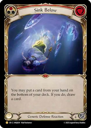 Sink Below (Red) (Gold) [ANQ034] (Compendium of Rathe - Antiquity Pack)