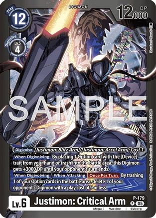 Justimon: Critical Arm [P-179] [Limited Card Pack -Another Knight-]