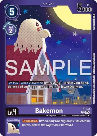 Bakemon [P-192] [Limited Card Pack -Another Knight-]