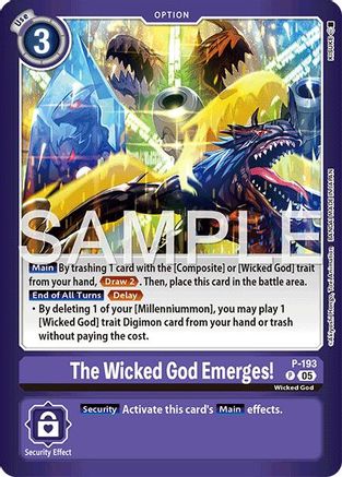 The Wicked God Emerges! [P-193] [Limited Card Pack -Another Knight-]