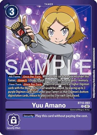 Yuu Amano [BT10-093] [Limited Card Pack -Another Knight-]