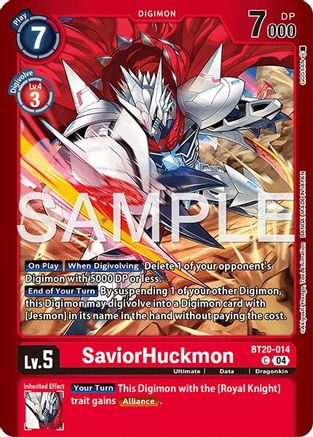 SaviorHuckmon [BT20-014] [Limited Card Pack -Another Knight-]